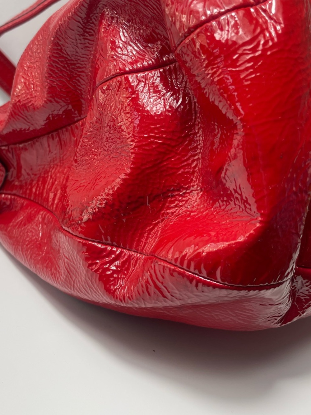 Coach Poppy RARE Flower Applique Patent Leather Bucket Bag - Picture 14 of 14